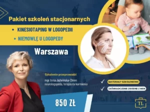 Niemowlę u logopedy + kinesiotaping - PAKIET SZKOLEŃ STACJONARNYCH - Anna Jaźwińska-Chren - Warszawa - 19/20.08.2023