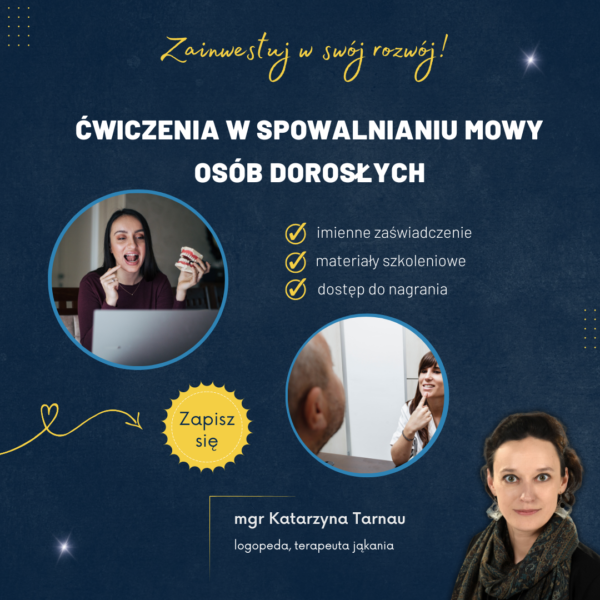 Ćwiczenia w spowalnianiu mowy osób dorosłych